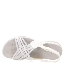 Clearance Skechers Women's , Arch Fit Reggae Sport Sandal White/Grey