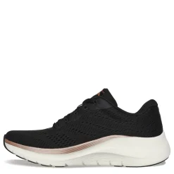 Clearance Skechers Women's , Arch Fit 2.0 - Glow The Distance Sneaker Black/Rose Gold