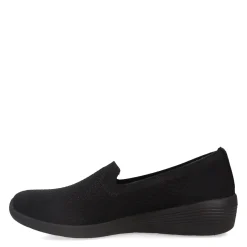 Outlet Skechers Women's , Arya - Clear Skies Slip-On Black/Black