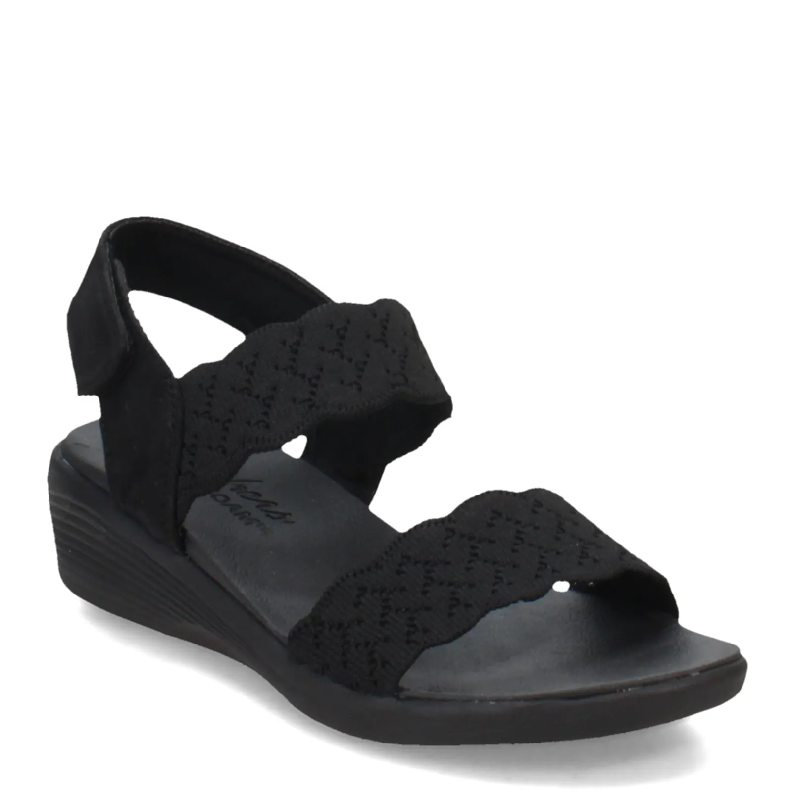 New Skechers Women's , Arya - On The Rise Sandal Black/Black