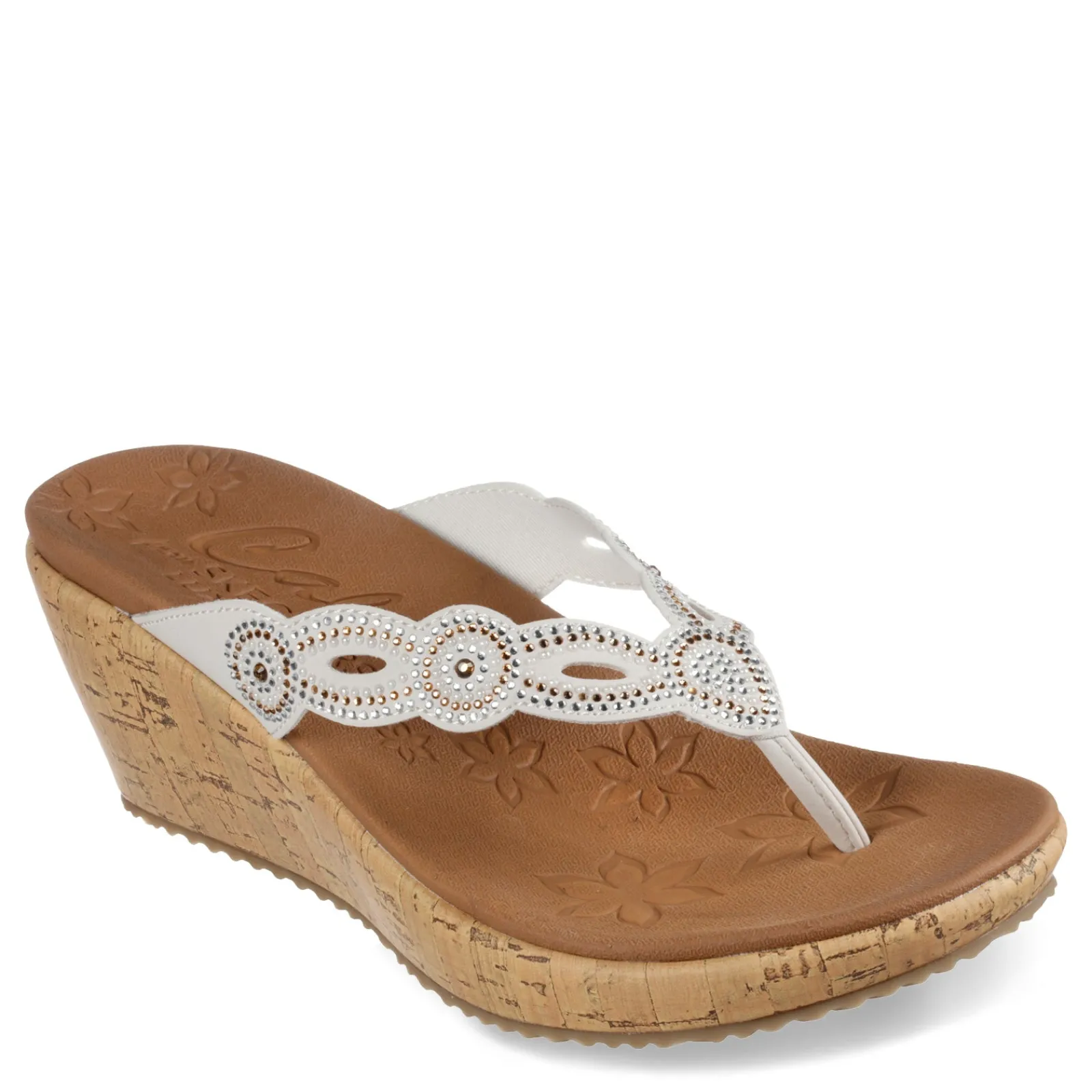 New Skechers Women's , Beverlee - Happy Charmer Sandal Off White