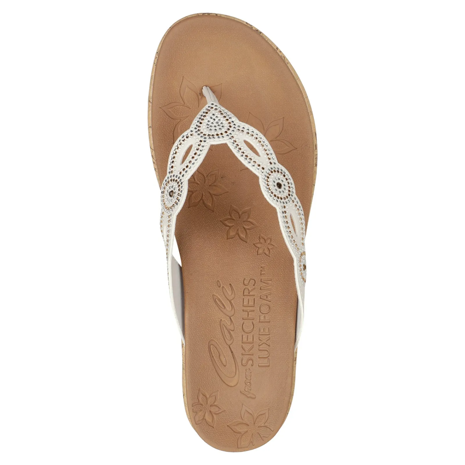New Skechers Women's , Beverlee - Happy Charmer Sandal Off White