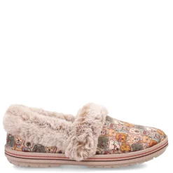 Sale Skechers Women's , BOBS Too Cozy - Family Pups Slipper Brown Multi