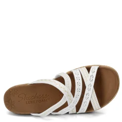 Outlet Skechers Women's Cali, Beverlee - Tiger Posse Sandal White