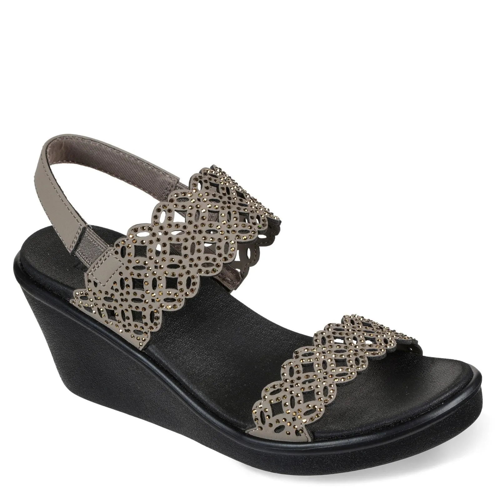 Sale Skechers Women's Cali, Rumble On - Sassy Dayz Sandal Taupe