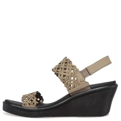 Sale Skechers Women's Cali, Rumble On - Sassy Dayz Sandal Taupe