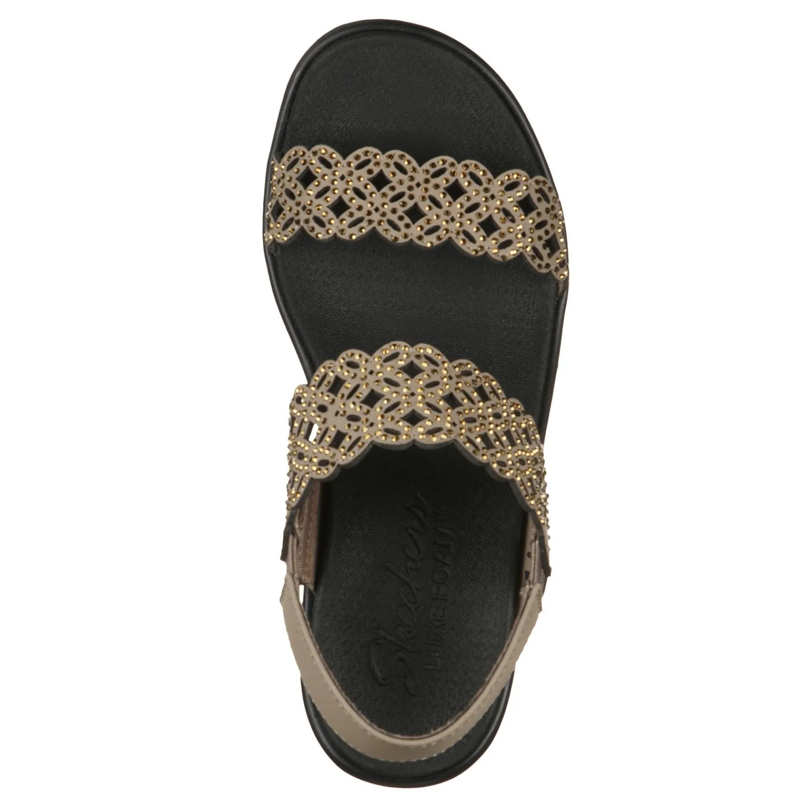 Sale Skechers Women's Cali, Rumble On - Sassy Dayz Sandal Taupe