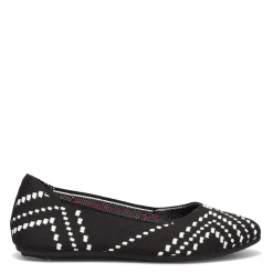 Discount Skechers Women's , Cleo 2.0 - Be Amazed Flat Black/White