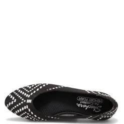 Discount Skechers Women's , Cleo 2.0 - Be Amazed Flat Black/White