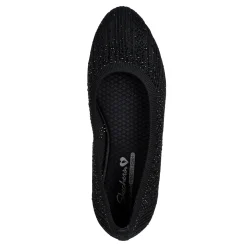 Discount Skechers Women's , Cleo 2.0 - Glitzy Daze Flat Black/Black Sparkle