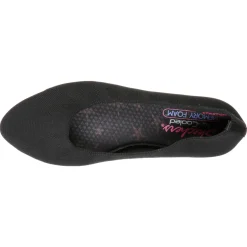 Outlet Skechers Women's , Cleo Bewitch Flat - Wide Width Black