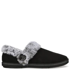 Outlet Skechers Women's , Cozy Campfire Fresh Toast Slipper Black