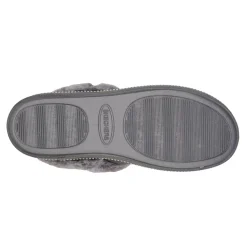 Outlet Skechers Women's , Cozy Campfire Fresh Toast Slipper - Wide Width Charcoal