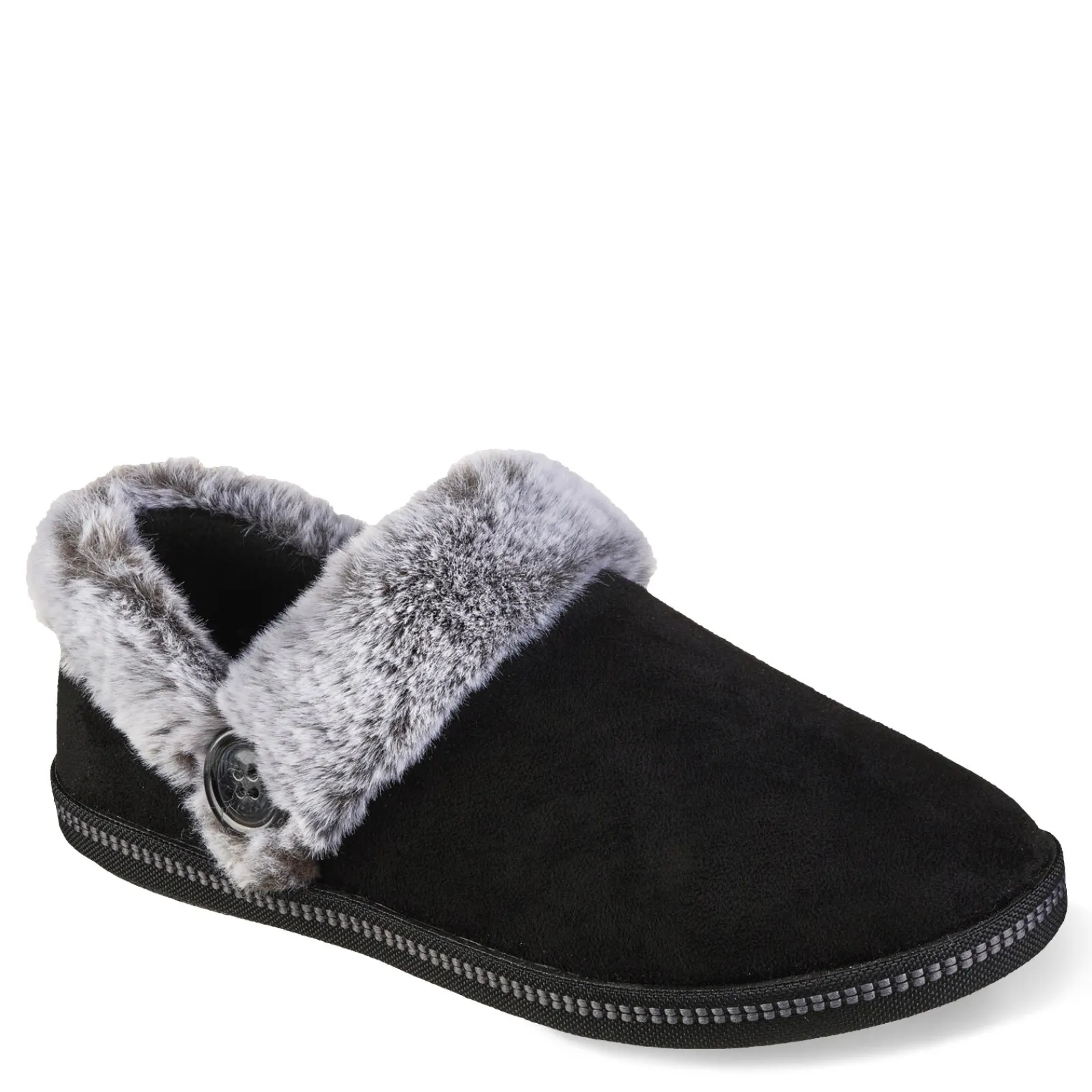 Hot Skechers Women's , Cozy Campfire Fresh Toast Slipper - Wide Width Black