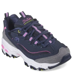 Discount Skechers Women's , D'Lites - Bold Views Sneaker Navy Multi