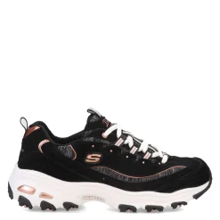 Hot Skechers Women's , D'Lites - Me Time Sneaker Black/Rose Gold