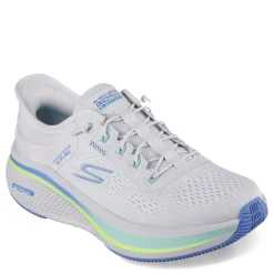 Discount Skechers Women's , GO RUN Elevate 2.0 Slip-Ins - Banyan Running Shoe Grey/Blue