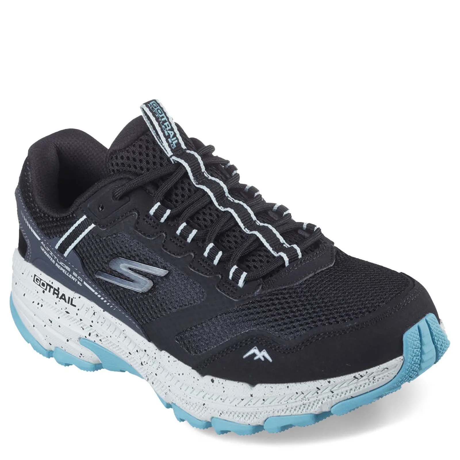 Outlet Skechers Women's , GO RUN Trail Altitude 2.0 - Ravine Trail Running Shoe Black/Aqua