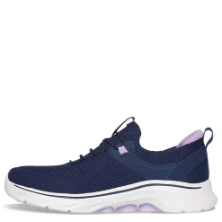 Hot Skechers Women's , GO WALK 7 - Abie Sneaker Navy Lavender