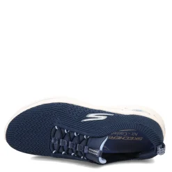 Skechers Women's , GO WALK Arch Fit - Crystal Waves Sneaker Navy Blue