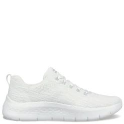 Outlet Skechers Women's , GO WALK FLEX - Striking Look Walking Shoe White/Silver