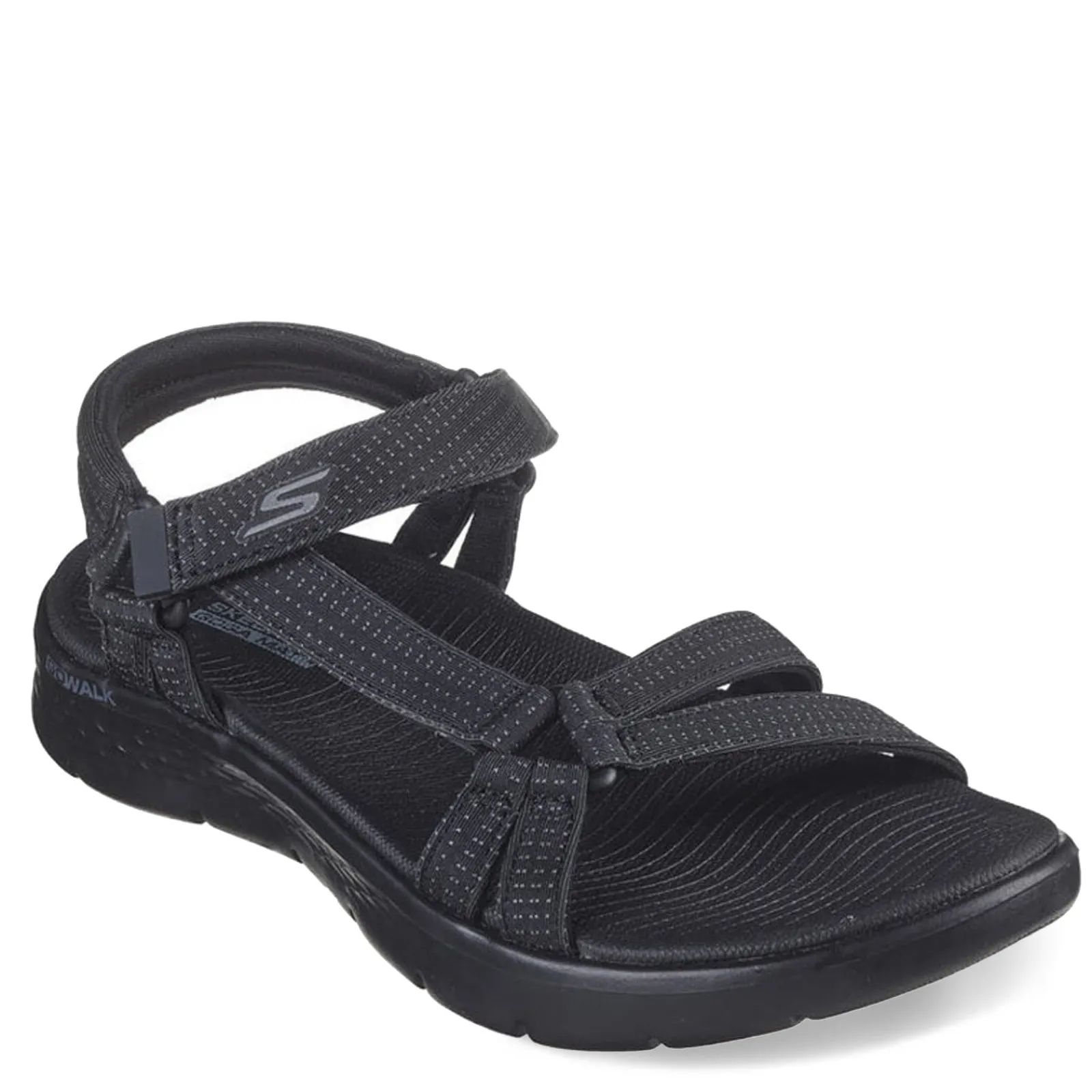 Clearance Skechers Women's , GO WALK Flex - Sublime Sandal Black