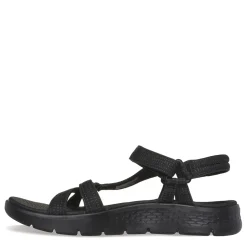 Clearance Skechers Women's , GO WALK Flex - Sublime Sandal Black