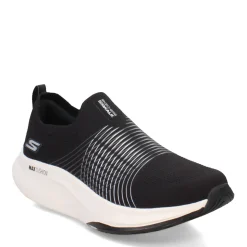 Clearance Skechers Women's , GO WALK Max Walker Sally Sneaker Black White