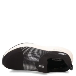 Clearance Skechers Women's , GO WALK Max Walker Sally Sneaker Black White