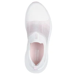 Online Skechers Women's , GO WALK Max Walker Sally Sneaker White Pink