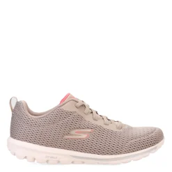 Discount Skechers Women's , GO WALK Travel - Fun Journey Sneaker Taupe