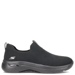 Online Skechers Women's , GOwalk Arch Fit - Iconic Slip-On - Wide Width Black/Black