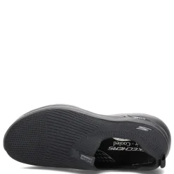 Online Skechers Women's , GOwalk Arch Fit - Iconic Slip-On - Wide Width Black/Black