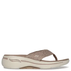 Sale Skechers Women's , GOwalk Arch Fit - Dazzle Sandal Taupe