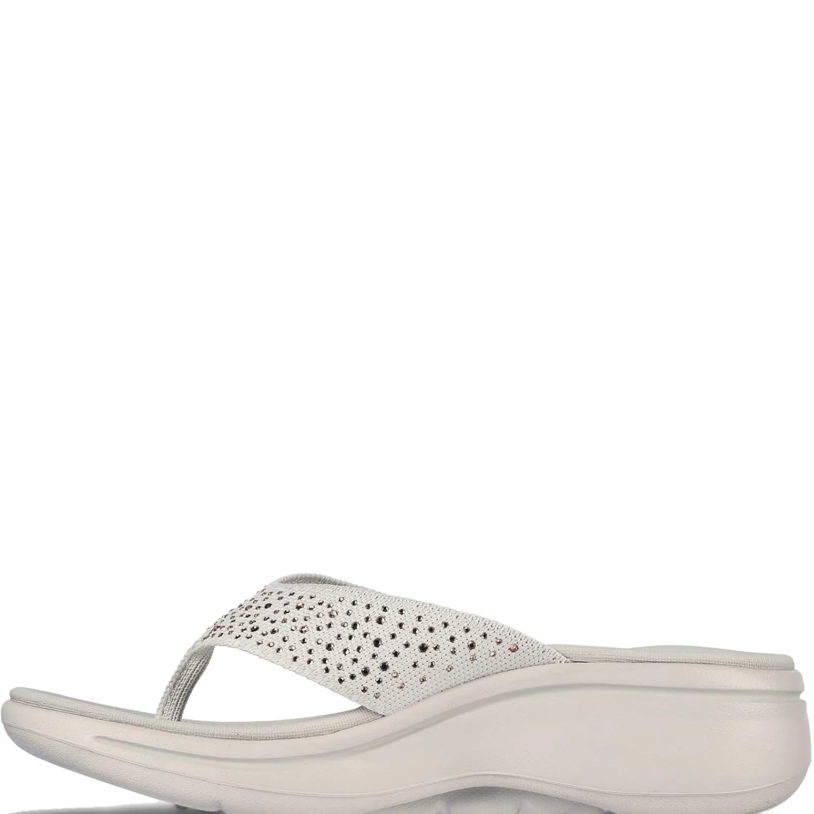 New Skechers Women's , GOwalk Arch Fit - Dazzle Sandal Beige