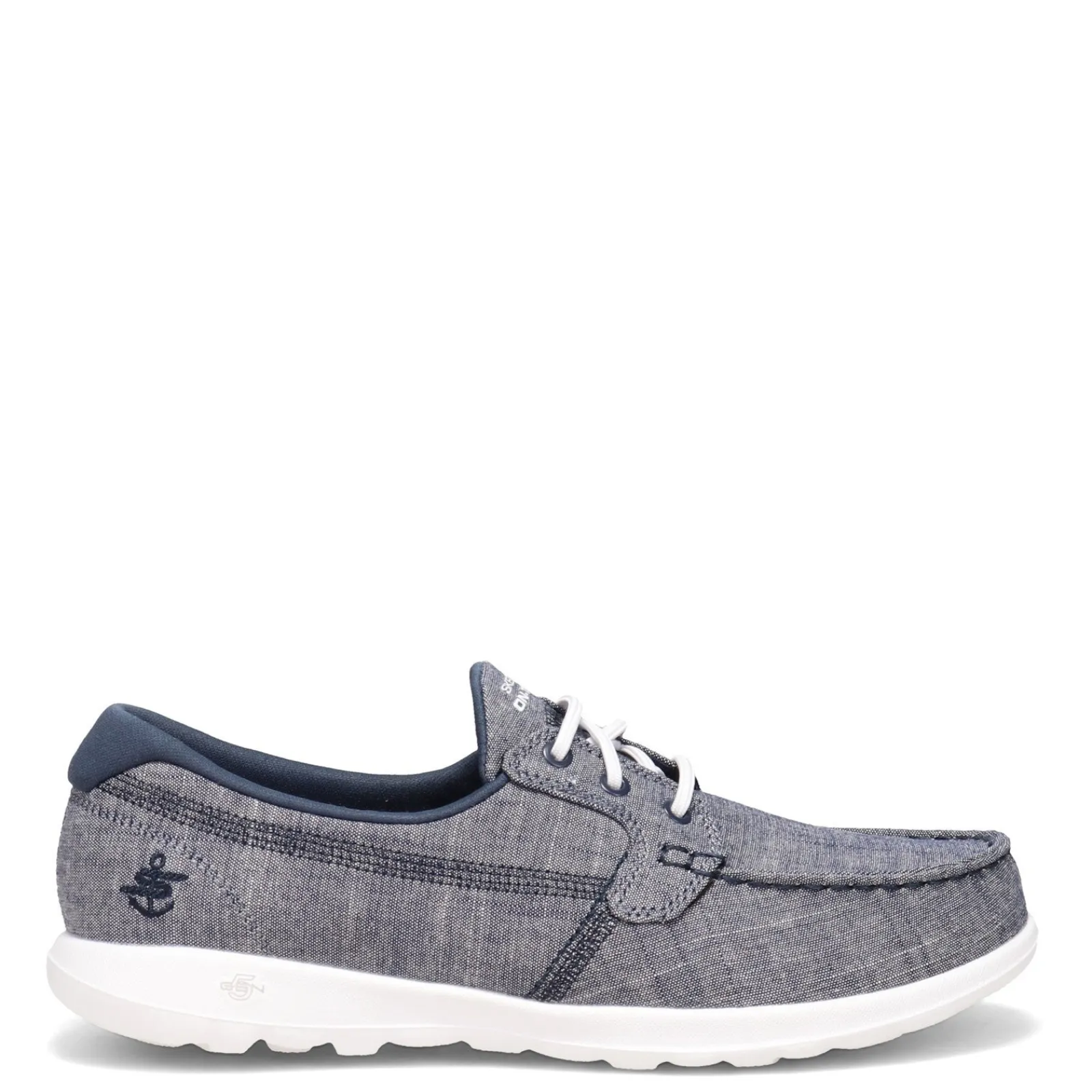 New Skechers Women's , GOwalk Lite - Isla Boat Shoe - Wide Width Navy