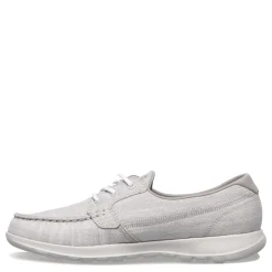 Clearance Skechers Women's , GOwalk Lite - Isla Boat Shoe - Wide Width Taupe