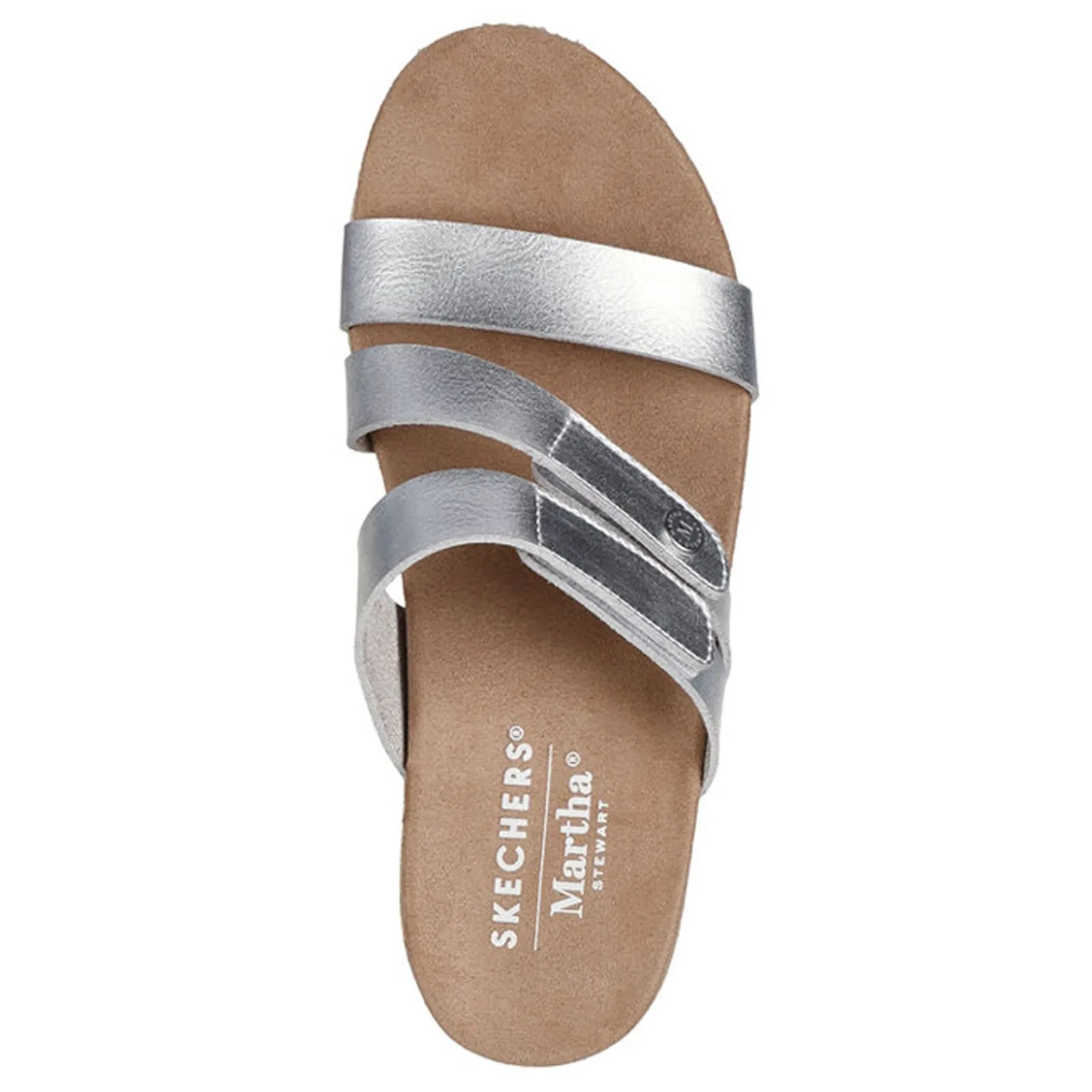 Sale Skechers Women's , Martha Stewart: Breezie - Shiny Luster Sandal Silver