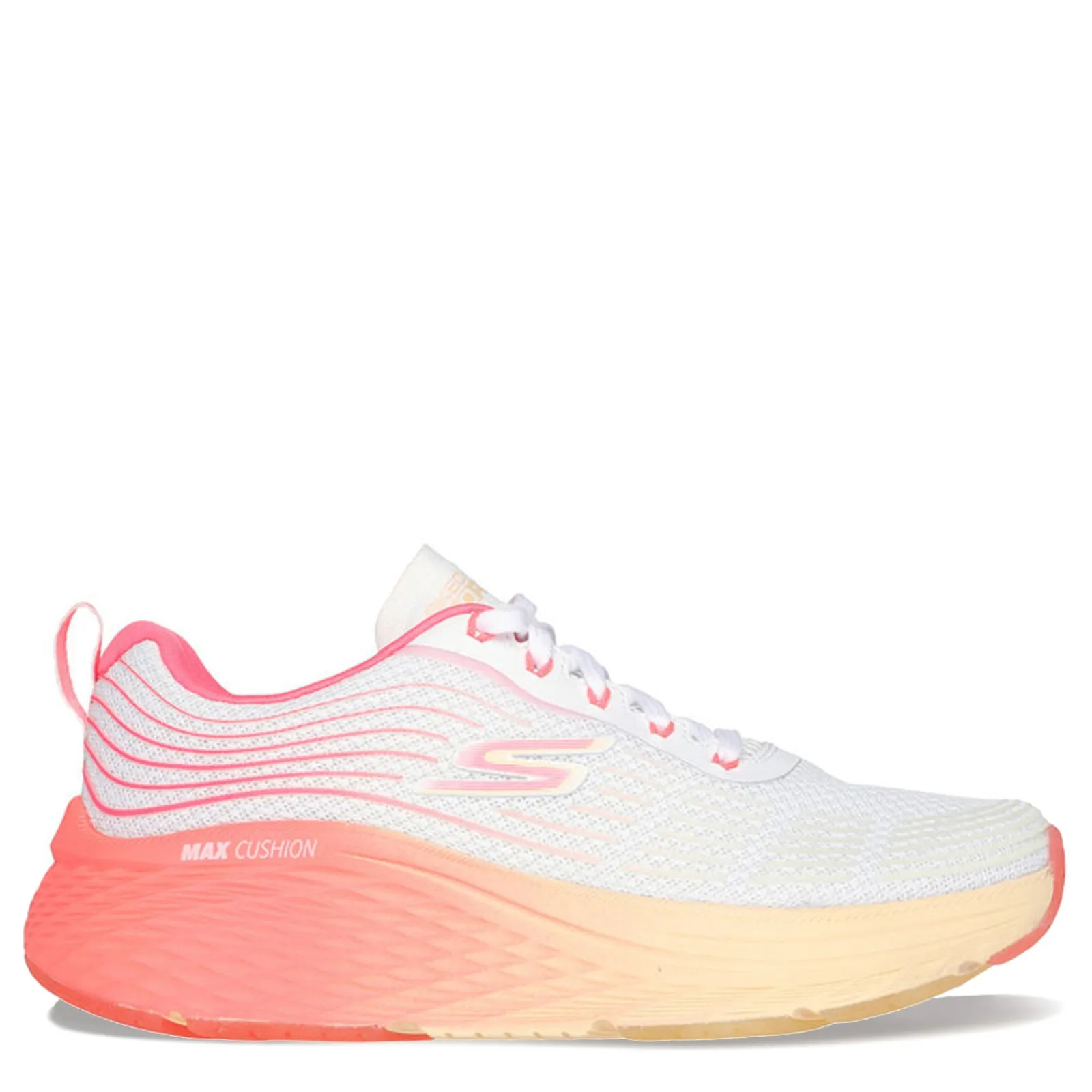 Hot Skechers Women's , Max Cushioning Elite - Speed Play Sneaker White/Pink