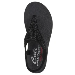 Online Skechers Women's , Meditation - Rockstar Sandal Black