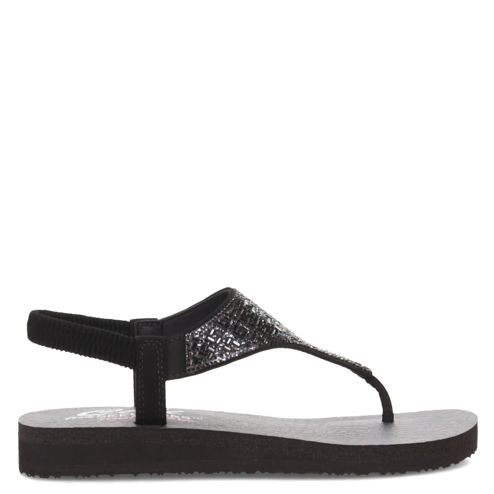 New Skechers Women's , Meditation - Sweet Rock Sandal Black
