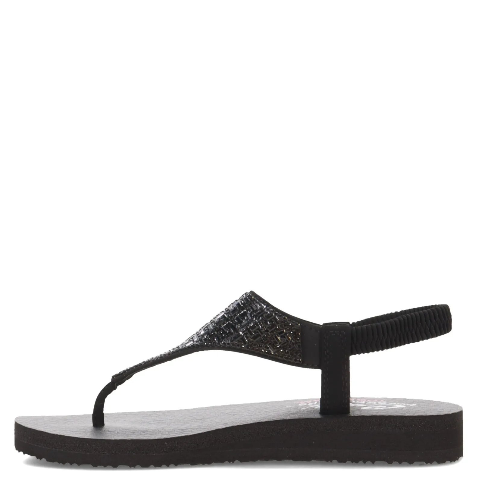 New Skechers Women's , Meditation - Sweet Rock Sandal Black
