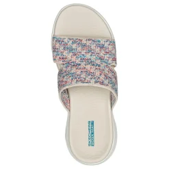 New Skechers Women's , On the GO 600 - Radiate Sandal Natural Multi