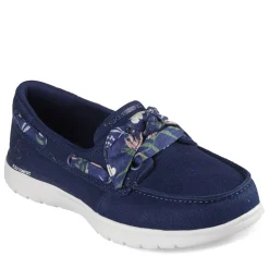 Skechers Women's , On-the-GO Flex - Seaside Daisy Slip-On Navy