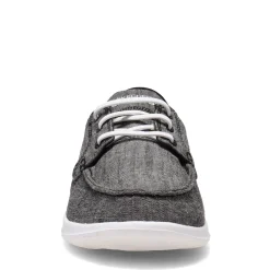 Best Skechers Women's Performance, GOwalk Lite - Isla Boat Shoe Black White