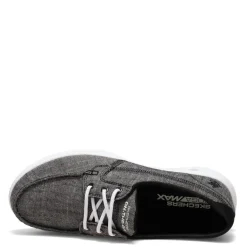 Best Skechers Women's Performance, GOwalk Lite - Isla Boat Shoe Black White