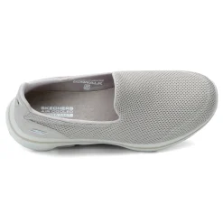 Clearance Skechers Women's Performance, Go Walk 5 Slip-On - Wide Width Taupe