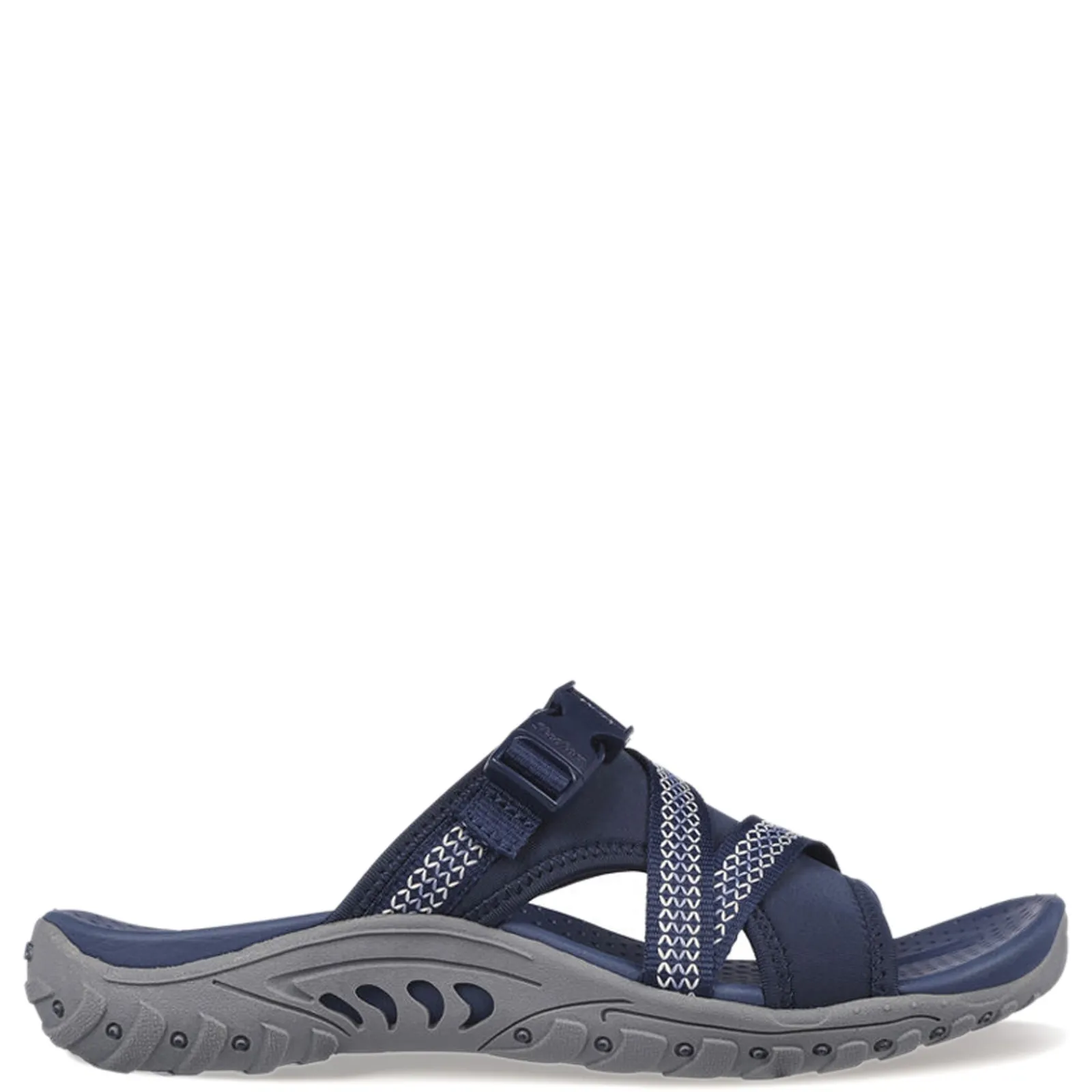 Outlet Skechers Women's , Reggae - Slide Thru Sandal Navy