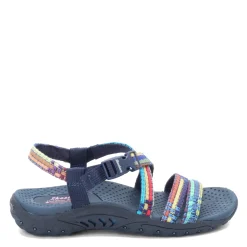 Outlet Skechers Women's , Reggae - Sew Me Sandal Navy Multi
