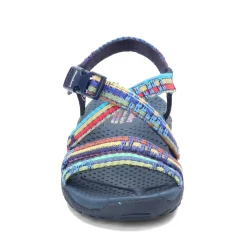 Outlet Skechers Women's , Reggae - Sew Me Sandal Navy Multi